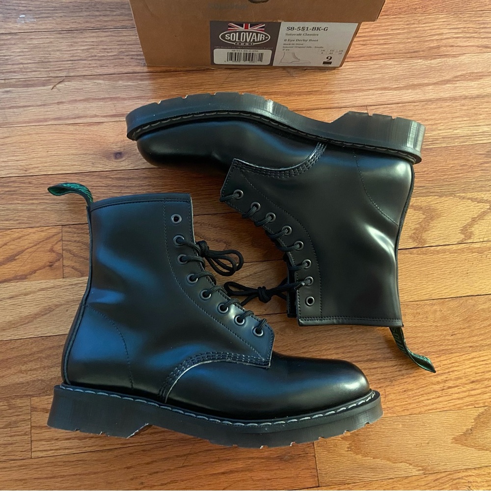 [Barely Used] Solovair 8 Eye Derby Boot - US Size 10, UK Size 9 Doc Martens 1460